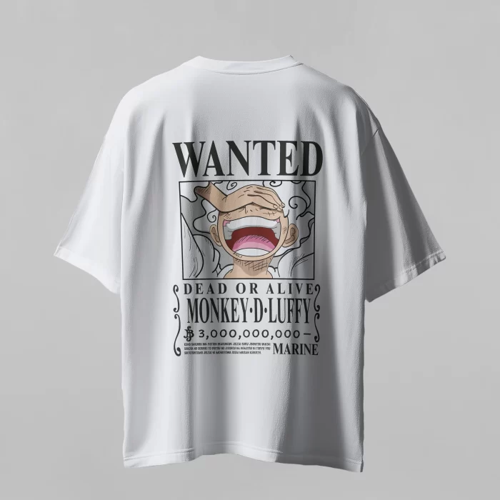 Camiseta Luffy Gear 5 Wanted